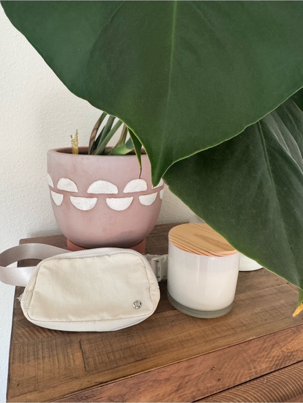 Lululemon Everywhere Cream Canvas Belt Bag